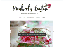 Tablet Screenshot of kimberlylayton.com